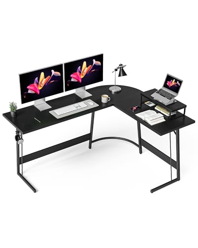 CubiCubi L Shaped Gaming Desk Computer Office Desk, 67 inch Corne...