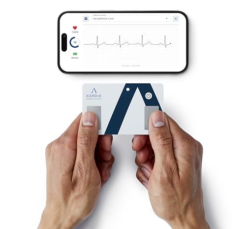 KardiaMobile Card Wallet-Sized Personal EKG Device - Record Single-Lead EKGs On The Go and Detect Irregular Heartbeats - by AliveCor