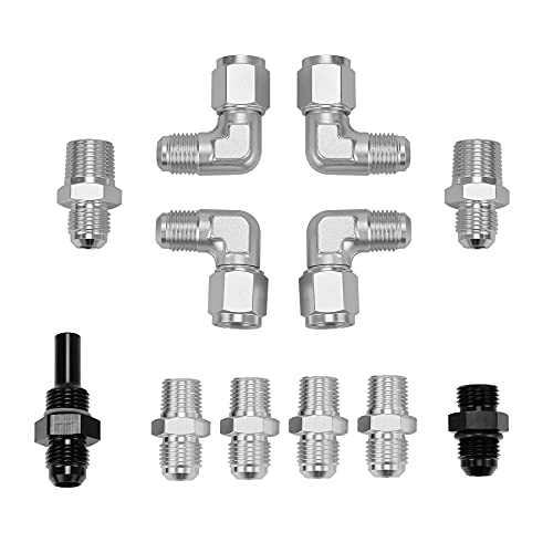 Tikscience Flexible Ss Braided Transmission Cooler Hose Line Fit For Ford C4 - C6 - Aod, For Gm Chevy 1996 And Newer 4L80E, For Turbo 350/ 400/ 200 - 200R4/700R4 - 4L60 - 4L60E - 4L65E #TOP5