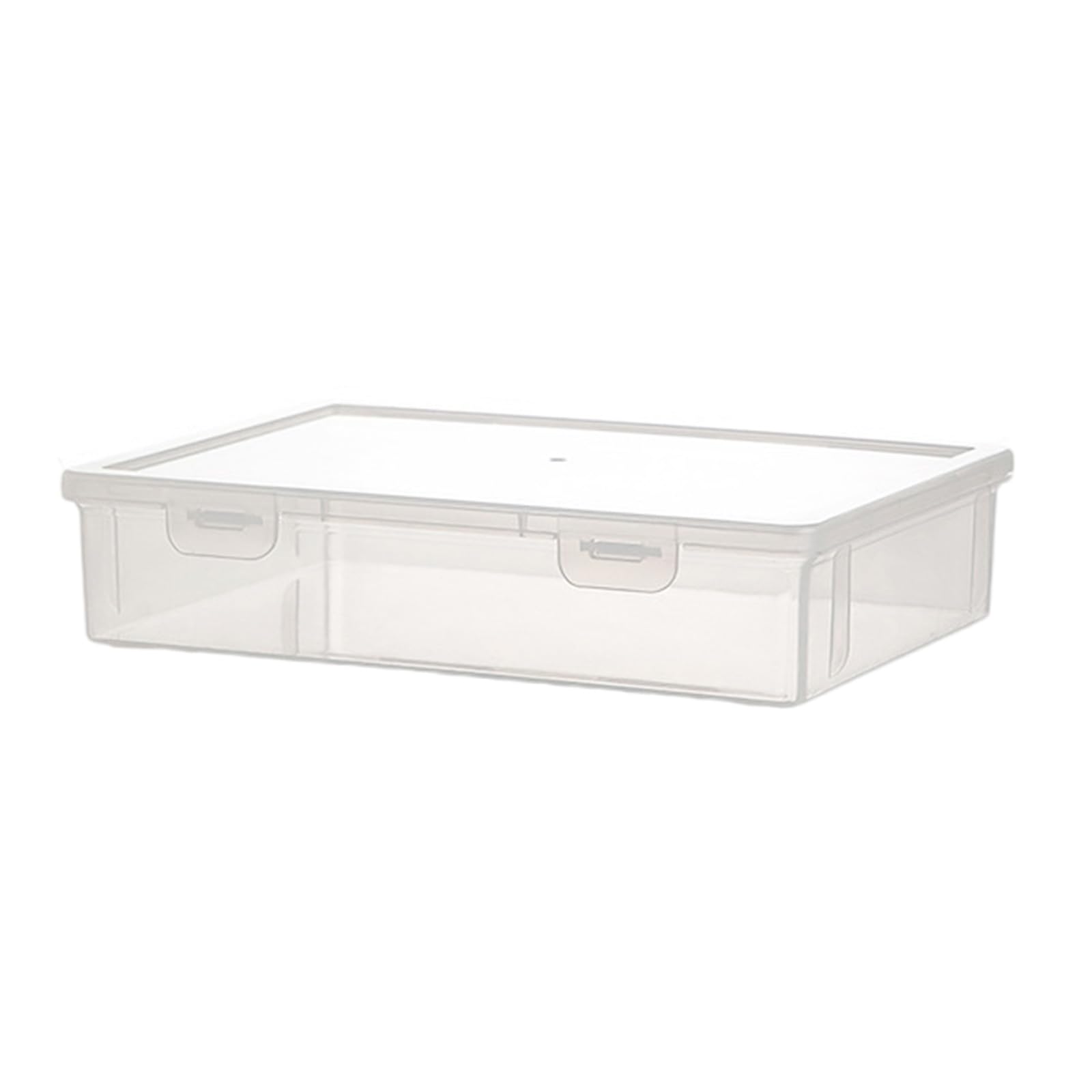 Buxuaaaa Clear Storage Container Stackable File Storage Box Water Resistant Document Organiser Case for Notebook Certificates Document Organiser Box