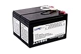 APCRBC109-UPC Replacement Battery for APC BR1300LCD, BR1500LCD, BR1300LCD, BX1300LCD-CN, BX1500LCD, Black
