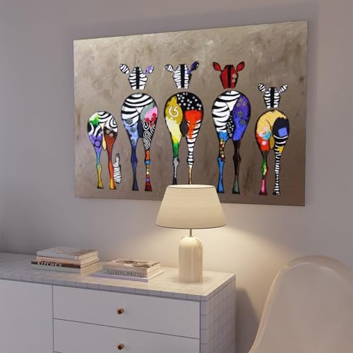 Poster sur toile zébré grand format pour bureau moderne