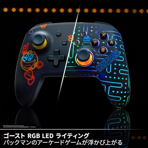 undefined 【任天堂公式ライセンス商品】PowerA パワーエー ルメクトラ・エンハンスド・ワイヤレスコントローラー for Nintendo Switch- パックマン ネオン アーケード NSGP0458JP-01 の商品画像 1