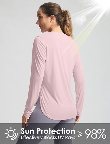 Image of Women's Sun Shirts UPF 50+ Long Sleeve UV Protection Shirt Lightweight Quick Dry Workout Hiking Tops for Women