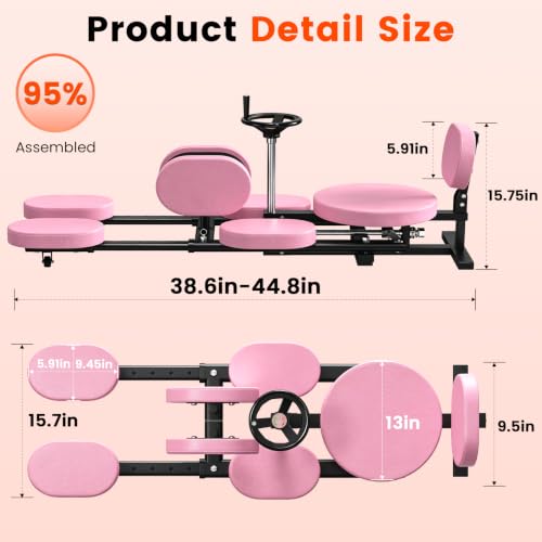 Image of Leg Stretcher, Split Machine for Fexibility & Splits Training | 0-200 Adjustable Stretching Equipment for Home Gym, Heavy Duty Steel Frame Leg Stretching Training Machine