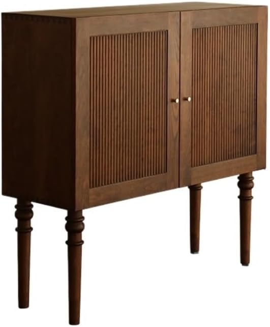 Bufetera Wooden Buffet Cabinet Solid Wood Sideboard Living Room Decorative Cabinet Suitable for Kitchen, Dining Room, Etc. Aparadores Para Comedor, 100*46*100cm