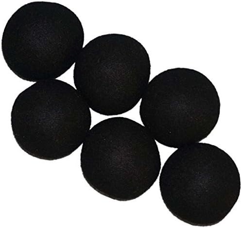 Woolous Premium New Zealand Pure Organic Non-Toxic Merino Wool Ball,Reusable, Reduce Wrinkles, Saves Drying Time, Felted Dark Laundry Dryer Ball (2.75inch/Set of 6)