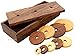 TOSQP27 Gift Tower Hanoi Puzzle Brainteaser Game Tower of Hanoi 9 Ring Wooden Best Artisan Crafted Handmade Fun Game to Challenges Mastermind Learning Puzzle