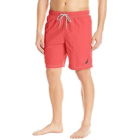 Nautica Bañador con logotipo clásico sólido sólido de secado rápido para hombre Cover