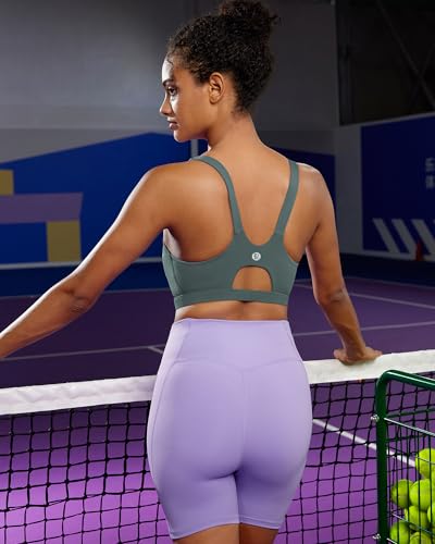 Image of RUNNING GIRL Sports Bra for Women High Support, Molded Cup High Impact Sports Bras for Women with Sewn in Pads