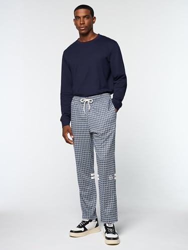 Sergio Tacchini Dallas Houndstooth Track Pant- Maritime Blue2