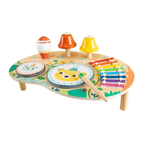 Table d'activités en bois avec xylophone pour l'éveil musical dès 2 ans