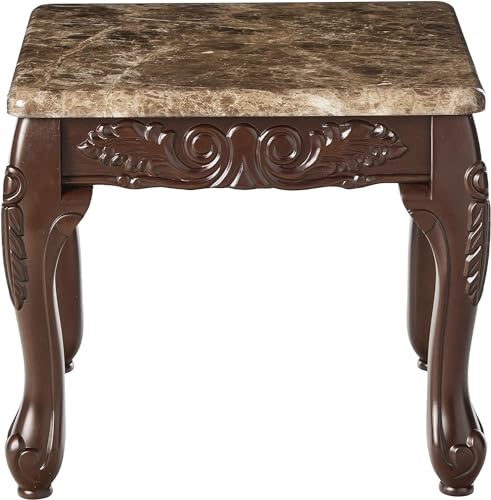 Furniture Of America IDF-4487-3PK Beltran 3-Piece Traditional Faux Marble Top Accent Tables Set thumb #3