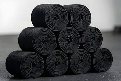 Image of Blue Gym Hand Wrap Gloves for Workout and Weight Lifting, 5 Feet Long, 2 Inches Wide, 1 Pair (Black)