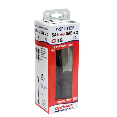 OptiMate CABLE O-15, Y-splitter, SAE IN to 2 x SAE OUT