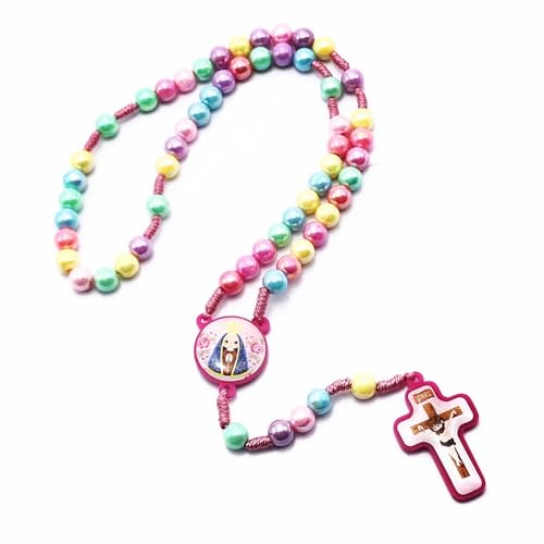 Terço Infantil Nossa Senhora Aparecida Menina Colorido