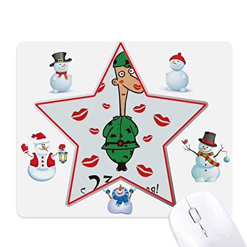 Tapis de souris Russia Kiss cadeau homme idée bonhomme de neige