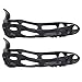 Asixxsix Puños de Nieve, Clavos de Escalada universales de 24 Dientes, crampones, Calzado de esquí portátil Antideslizante para Botas, Zapatos de Senderismo, Escalada(L:39-42)