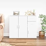 buffet salon gris pas cher Grand espace de rangement : l'armoire offre un grand espace de rangement pour garder vos différents articles essentiels quotidiens bien organisés et facilement accessibles.