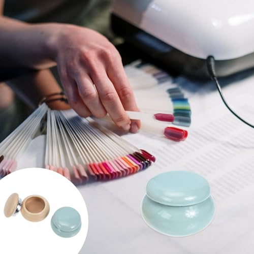 2 piezas vasos para manicura con tapa para limpieza miniatura 6