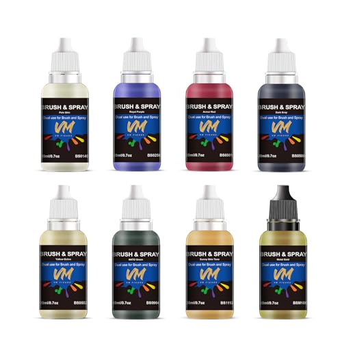 VM Miniature Paint Set - 20ml x 8 Bottles | All-in-One Modeling Supplies for Figurine & Plastic Model Painting (Skin Color Set 8 Bottles) - Image 3