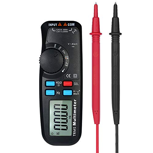 Preisvergleich Produktbild LaMei Yang Digitalmultimeter mit 6000 Zählern, automatische Bereichsprüfung, Wechselstrom-Gleichstrom-Spannungsmesser mit Durchgangskapazität, Temperatur-NCV-TRMS-Widerstand, Frequenzdiode, Hz-Test