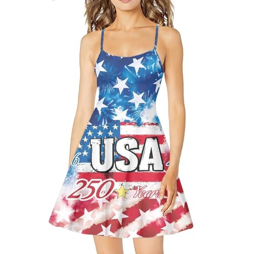 Image of Cozeyat Women Girls Summer Sleeveless Dress Casual Swing Beach Cover Up Knee Length Dresses,Large Size XS-4XL