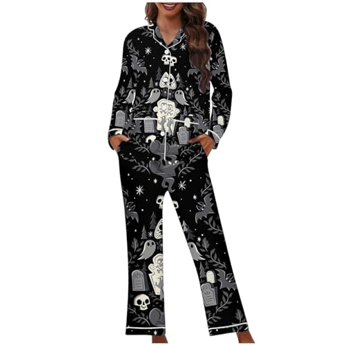 Genérico Pijama Shin Chan, Pijamas con Botones Halloween Conjunto de Pijama Familiares Shin Chan Ropa de Dormir Parejas Invierno Adulto Pijama Camisero Unisex Disfraces Graciosos Gracioso Disfraz