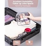 Travel Bottles for Toiletries 8 Pack, Travel Size Toiletries, Tsa Approved Travel Size Containers 3oz, with Travel Essentials Clear Bag, Leak Proof Silicone Squeezable Creams Jars - Image 4