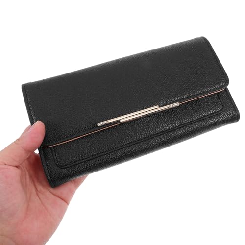 Pu Leather Trifold Wallet for Women Long Clutch with Multiple Card Slots Stylish and Durable Design for Organizing Cash and Essentials3