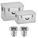 Produktbild Alukiste L 63 Liter + Alukiste XL 80 Liter +2 Schloss Sets