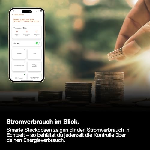 OSRAM SMART+ WiFi Matter Außensteckdose Plug 16A 3680W IP44 – Ansicht 6