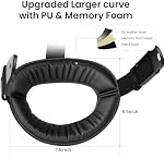 KIWI design K4 Flex Comfort Lite Bracelet de tête pour Quest 3/3S, Bracelet de remplacement réglable original avec PU Padding mousse, plus grand appuie-tête & Rationalisation Design, Conçue pour l'utilisation en direct (pas de batterie)