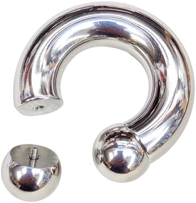 Titanium Circular Barbell Horseshoe PA Ring, Prince Albert Jewelr...