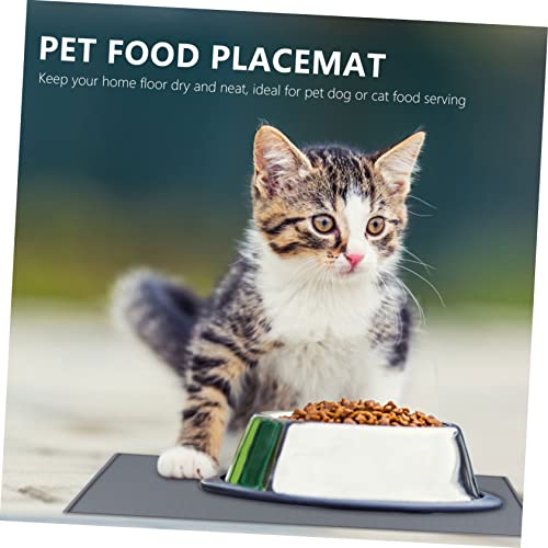 Tapete de Tigela de Silicone para Animais de ??o Antiderrapante Reutilizável à Prova D'água Ra??o p