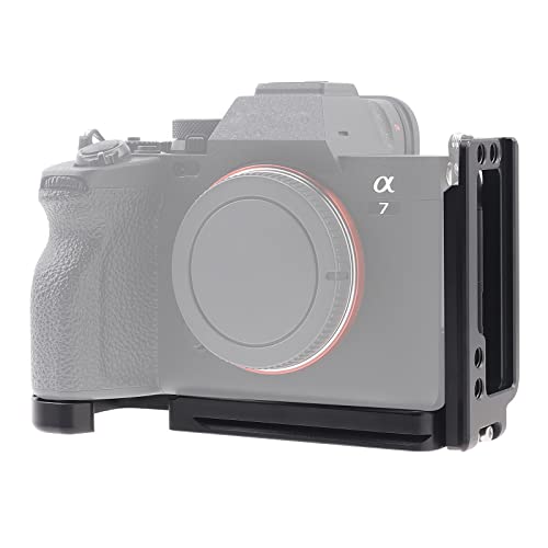 Placa en L vertical para Sony A7 IV que evita vibraciones en estabilizador DJI RS