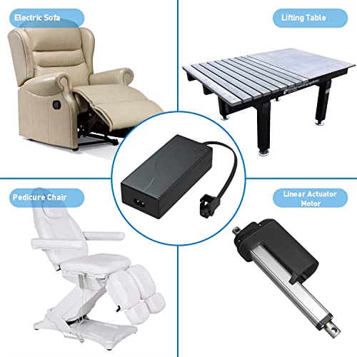 J-ZMQER 2-Prong AC DC Adapter Compatible with Okin SP2-B2 PD18 Fits Golden Technologies MaxiComfort Cirrus PR508 PR508M Lift Recline Chair Class 2 Power Supply Charger