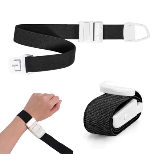 2 piezas torniquete negro de enfermera, torniquete rápido, hebilla de torniquete, tubos de almacenamiento IV, existencias IV