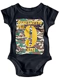 stampatek body neonato camouflage militare mimetico divertente bodino manica corta idea regalo nascita tutina neonato bimbo