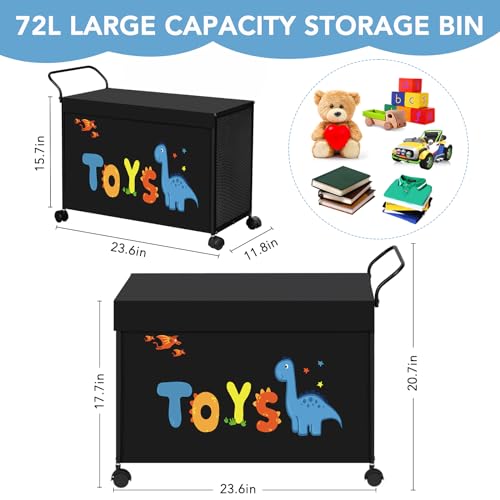 Homsorout LWT-JJ10-KLTC-UK Toy Box Toy Storage - 72L Kids Toy Organizer thumb #1