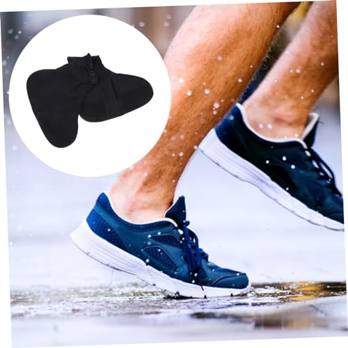 1 par de fundas impermeables para zapatos, protector de botas para exteriores, cubierta elástica para botas, accesorio para ciclismo y lluvia miniatura 6