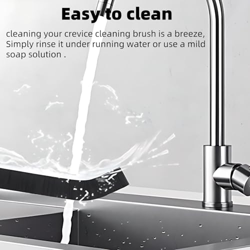 Image of Hard Bristle Cleaning Brush Set - Small, Crevice & Grout Brush for Tight Spaces, Corners, Kitchen Windows, Shower, Toilet & Faucets - 4 PCS