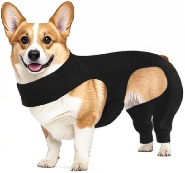 Adjustable Dog Recovery Sleeve Back Leg & Front Leg – Stop Licking & Biting, Prevent Licking After Surgery, Breathable Fabric for Small Medium Large Dogs (XL)