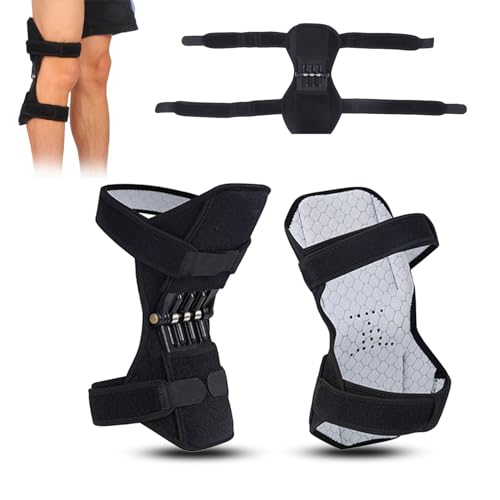 1pc Knee Protection Booster, Joint Support Spring Knee Stabilizer Pad, Power Lift Knee Brace for Weak Legs Old Cold Leg Mountaineering Squat