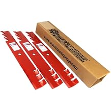MowerPartsGroup 3 Reaper 52" HD Toothed Mulching Blades for Scag Gravely Toro Made in USA