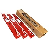 MowerPartsGroup (3) Reaper 52" HD Toothed Mulching Blades for Scag Gravely Toro Made in USA