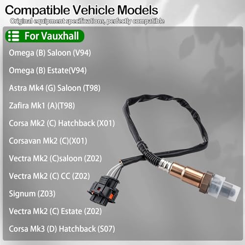 Capteur Lambda 855369 Sonde d'Oxygène Essence Corsa C D Astra G H