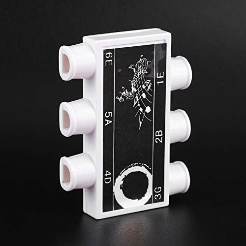 Tuner Pitch Pipe with Case E B G D A E Portable Acoustic Guitar String Pitch Pipe 6 Tones for Electric Acoustic Guitars