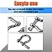 SMTUNG 304 Stainless Steel Bow Shape Load Shackle for Camping, Hiking and Other Outdoor Sports 4mm 6mm 8mm 10mm 14mm (3/8