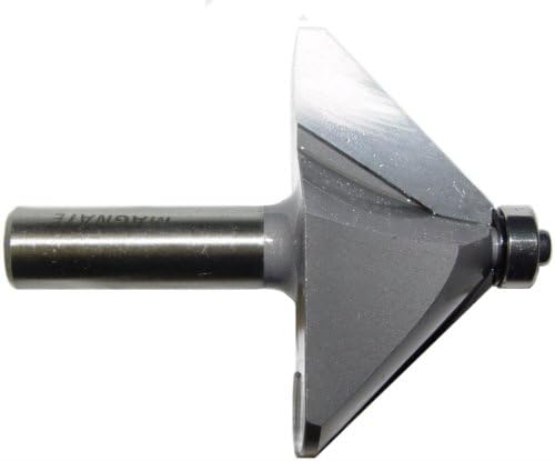 Magnate 0908 Chamfer Carbide Tipped Router Bit - 45 Degree; 1-3/16" Cutting Height